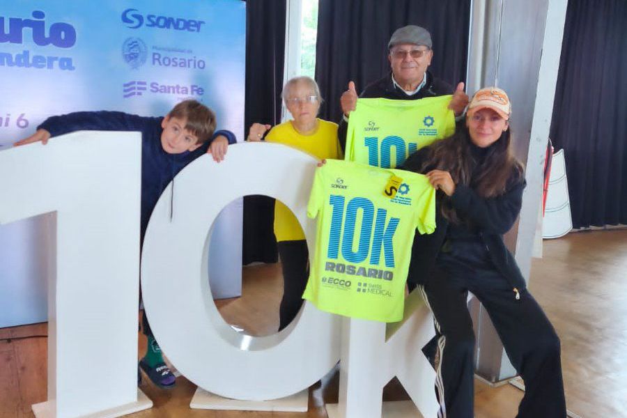 Ana y Pablo González en Maratón de La Bandera