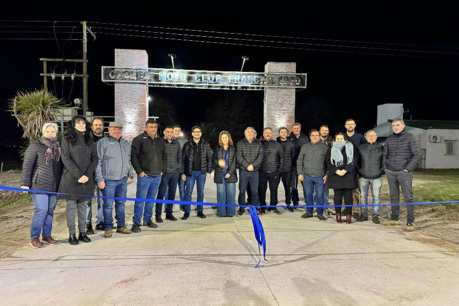 Inauguran acceso al Cycles Moto Club Franck