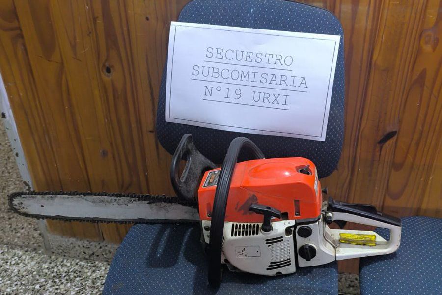 Secuestran de motosierra - Foto URXI