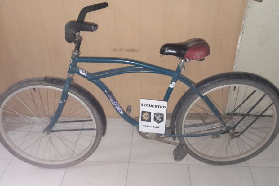 Secuestro de bicicleta - Foto URXI
