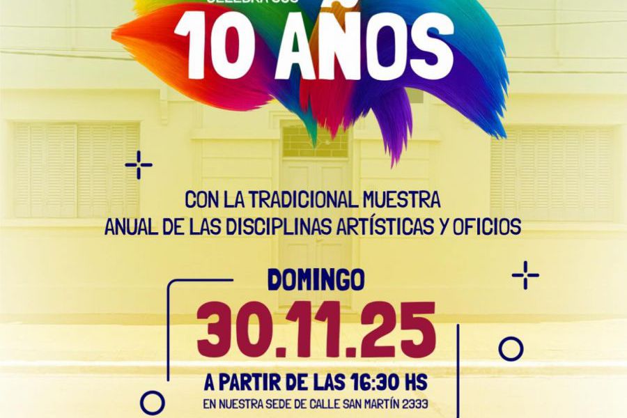 Aniversario de la Escuela de Artes y Oficios - Afiche