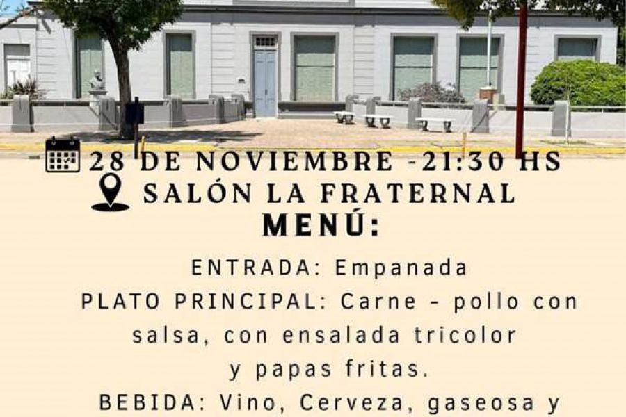 Cena aniversario Escuela 321 - Tarjeta centenario