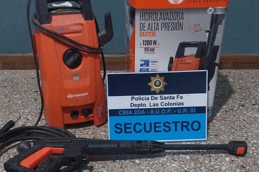 Secuestro de hidro lavadora - Foto URXI