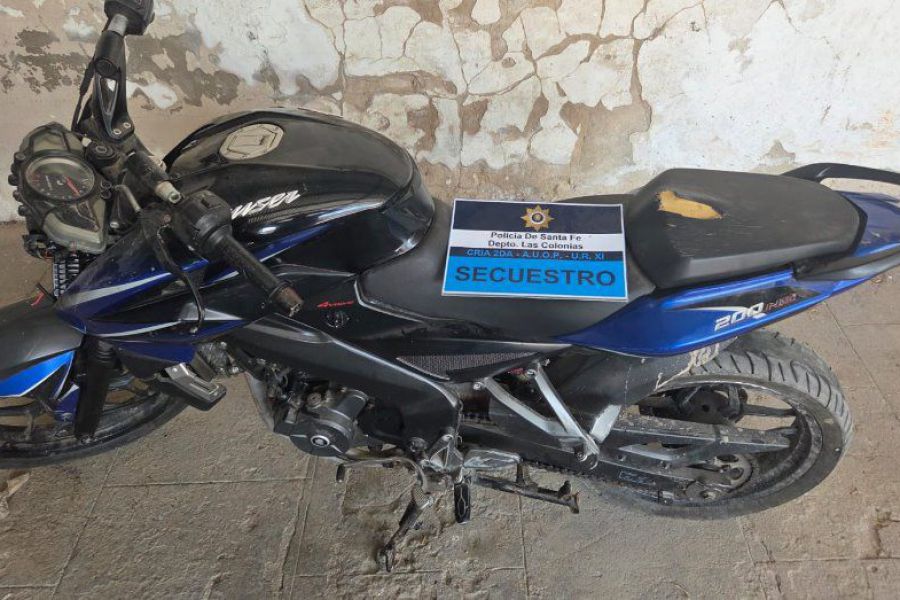Secuestro de moto vehículo - Foto URXI