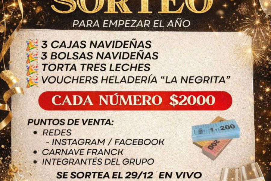 Sorteo de Patitas Unidas - Afiche