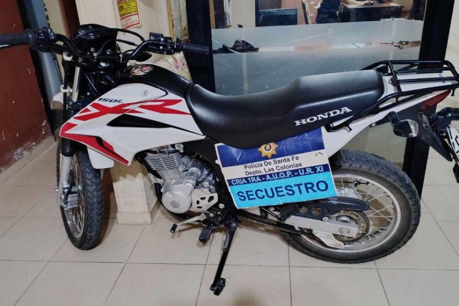 Secuestro de moto vehículo - Foto URXI