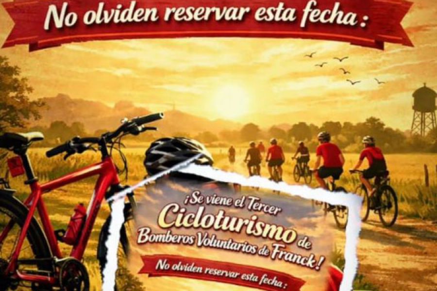 Ciclotursimo de Bomberos Voluntarios - Afiche