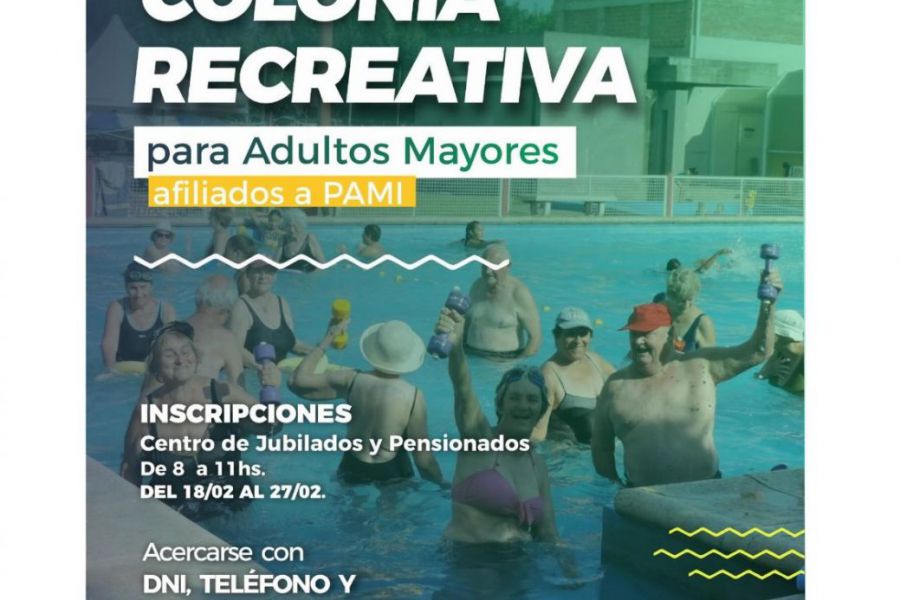 Colonia Recretaiva para Adultos Mayores - Portada