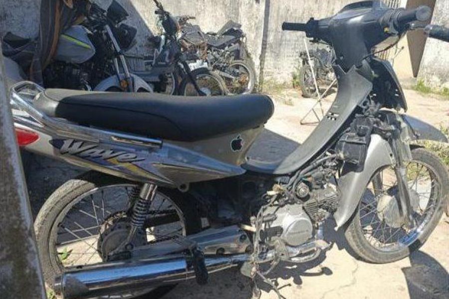 Recupero de motocicleta - Foto URXI