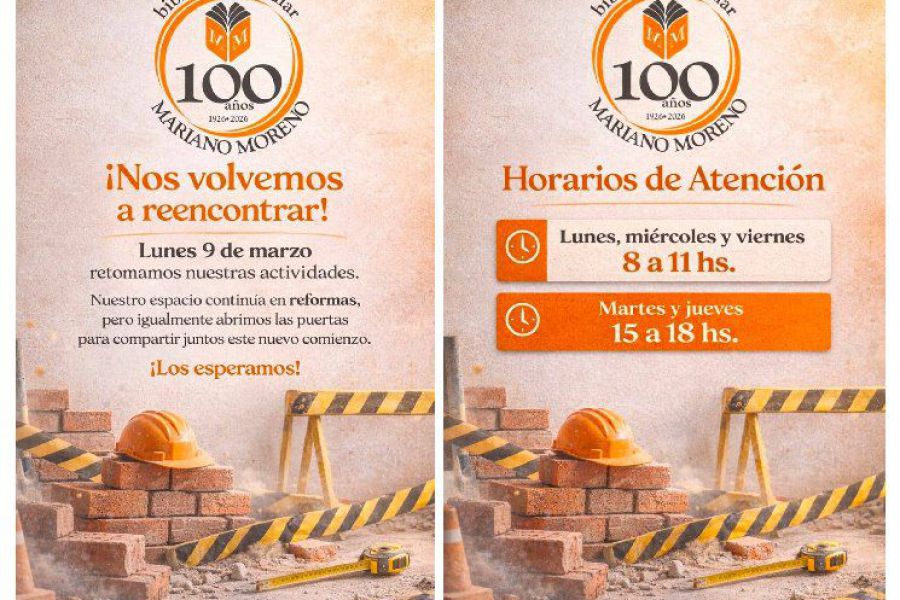 Apertura en reformas de la Biblioteca Mariano Moreno