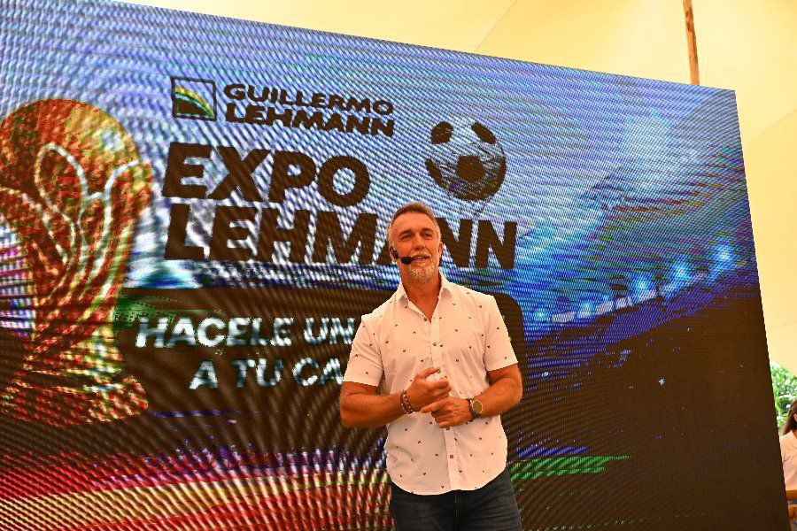 Gabriel Omar Batistuta en la Expo Lehmann