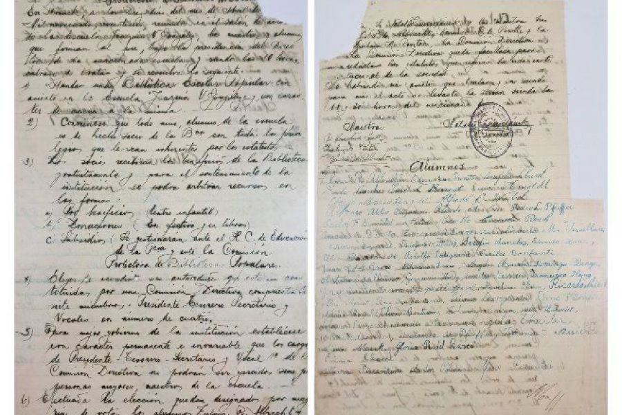 Acta de fundación - Biblioteca Mariano Moreno