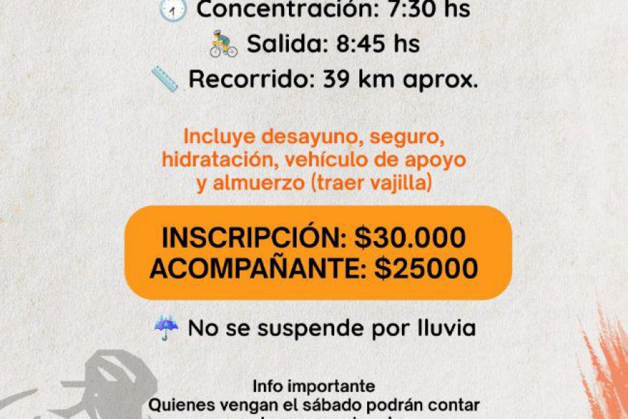 Tercer Cicloturismo de Bomberos Voluntarios - Afiche