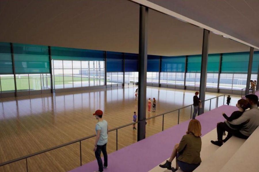 Tribunas en el Poli Comunal