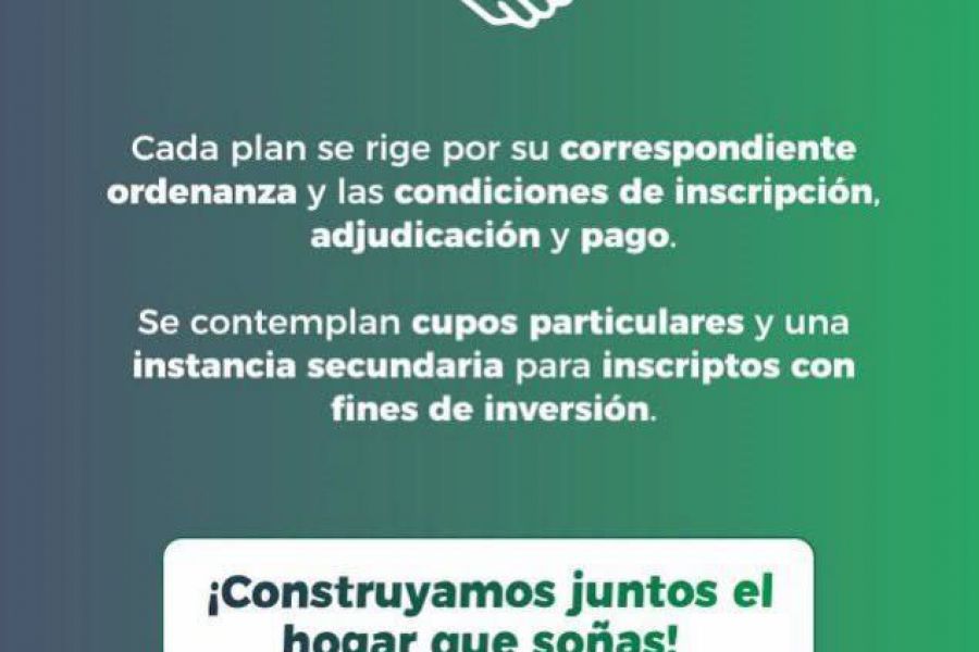 PreInscripción abierta - Plan 28 de Viviendas Comunales
