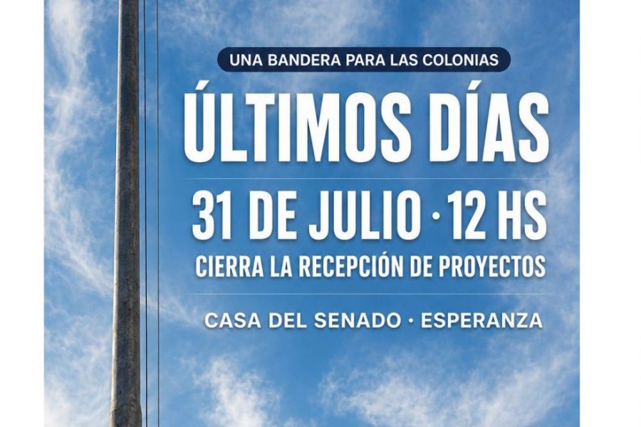 Cierre de inscripción - Una Bandera para Las Colonias