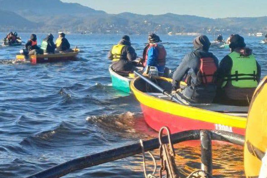 Gabriela Barrios en la pesca del Pejerrey en VCP