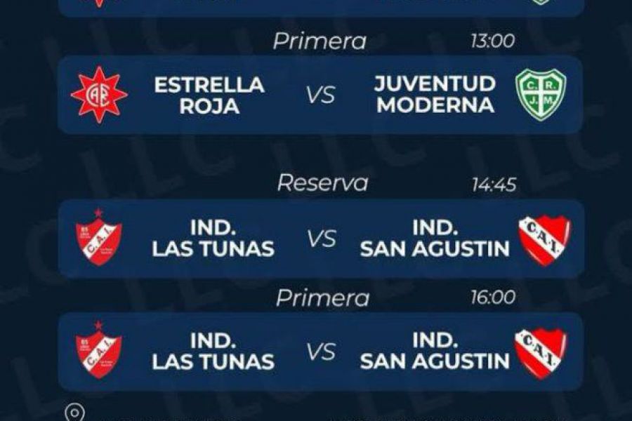 Torneo Clausura - Liga Las Colonias - Fecha 1