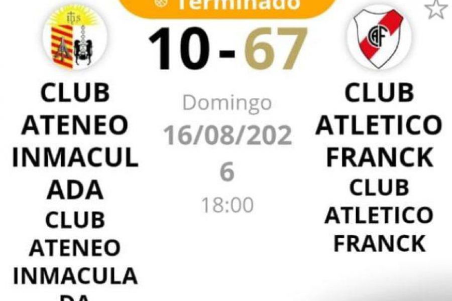 ASB Promocional Cadetes - Resultado Ateneo vs CAF