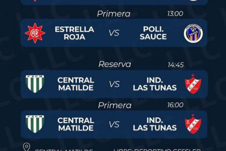 Liga Las Colonias Clausura - Cuarta Fecha en Central Matilde