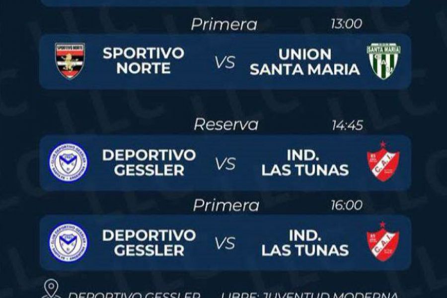 Liga Las Colonias Clausura - Tercera Fecha en Gessler