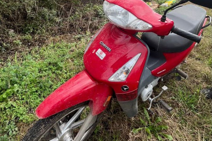 Motocicleta recuperada - Foto URXI
