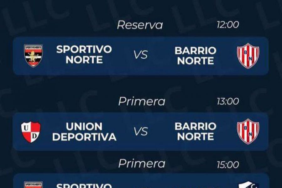 Torneo Clausura - Liga Las Colonias - Fecha 1