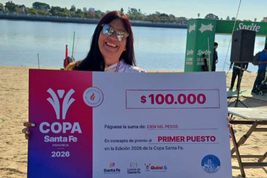 Gabriela Barrios en Copa Santa Fe de Pesca