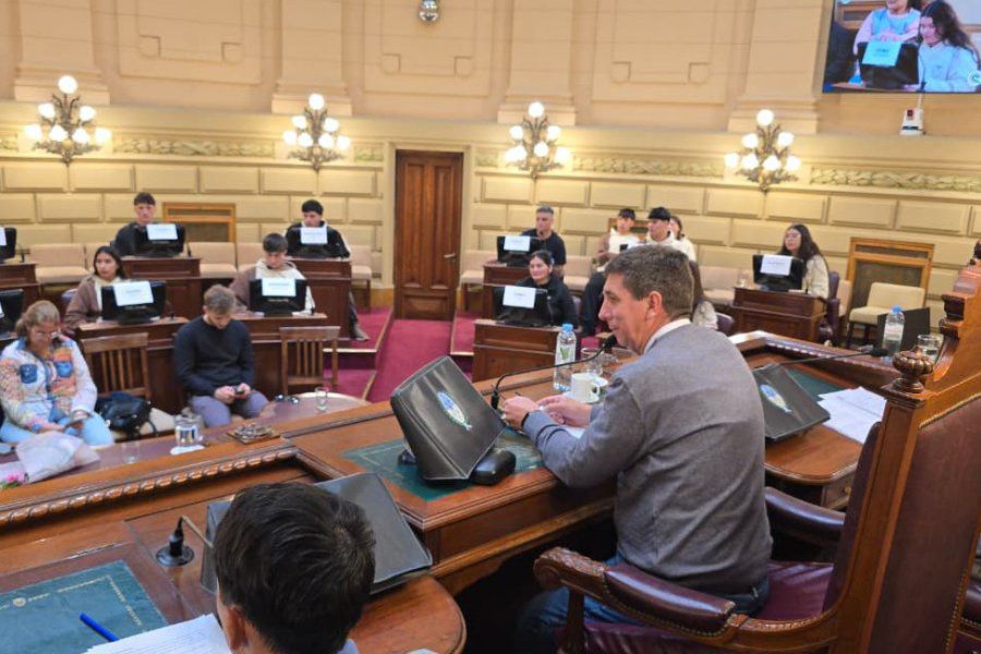 Estudiantes de Las Colonias en Senado Provincial