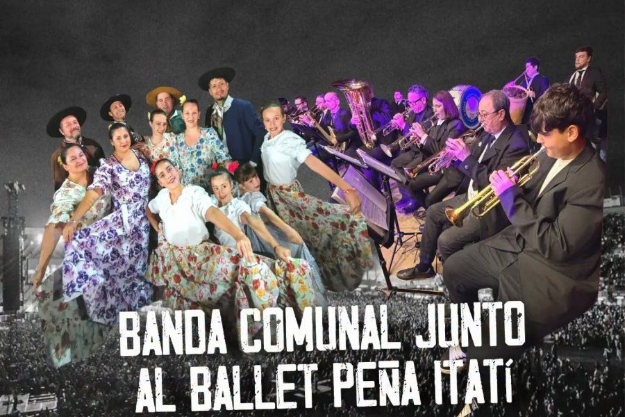 Banda Comunal con Ballet de Peña Itatí en el 156 aniversario de Franck