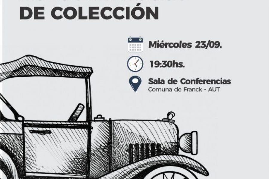 Charla informativo por Autos Antiguos - Afiche