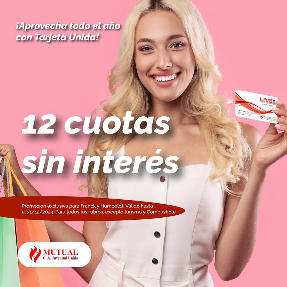 Tarjeta Unida con 12 cuotas todo el 2023