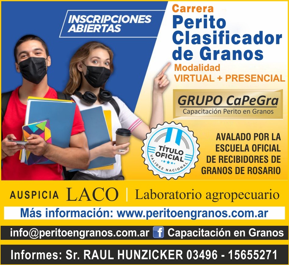 Perito clasificador de granos - Auspicia LACO